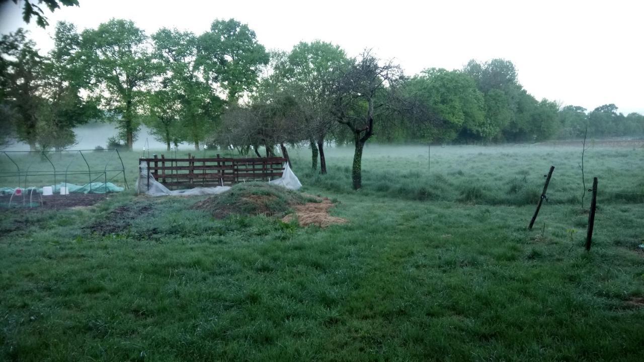 La Roulotte Chainoux Bains-sur-Oust Bagian luar foto