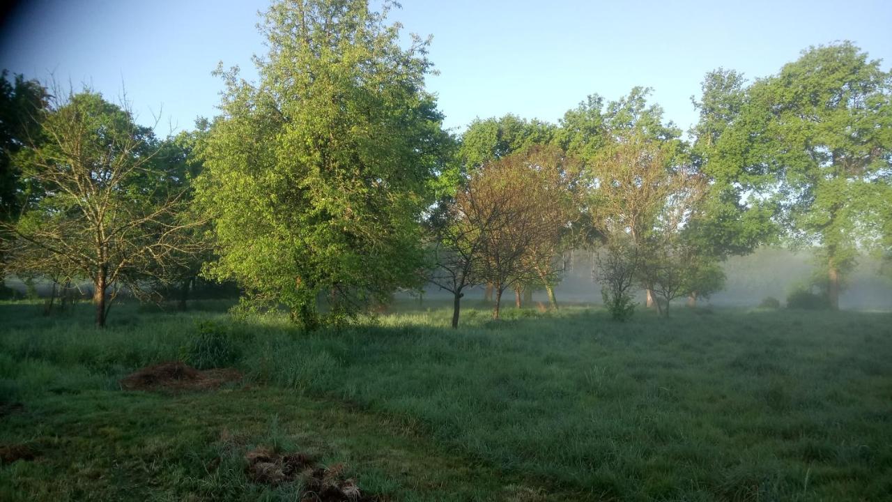 La Roulotte Chainoux Bains-sur-Oust Bagian luar foto